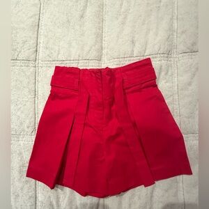 Jacadi High Waist Red Girls Shorts